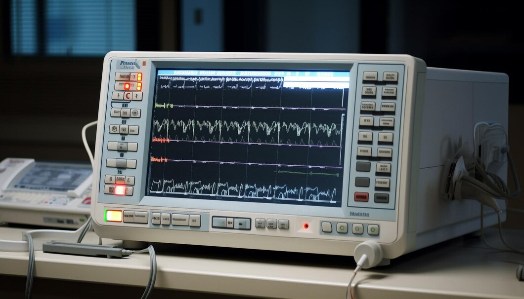 A imagem mostra um exemplo de um equipamento hospitalar que precisa de manutenção.